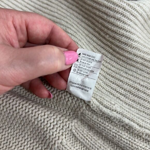 Vince Beige Wool Yak Blend Open Front Cardigan Sweater Size S - Picture 8 of 10